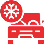 Cold weather car warning symbol